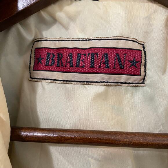 Vintage Braetan 80s Windbreaker Jacket Womens Size M Oversized Painterly* - Picture 3 of 12